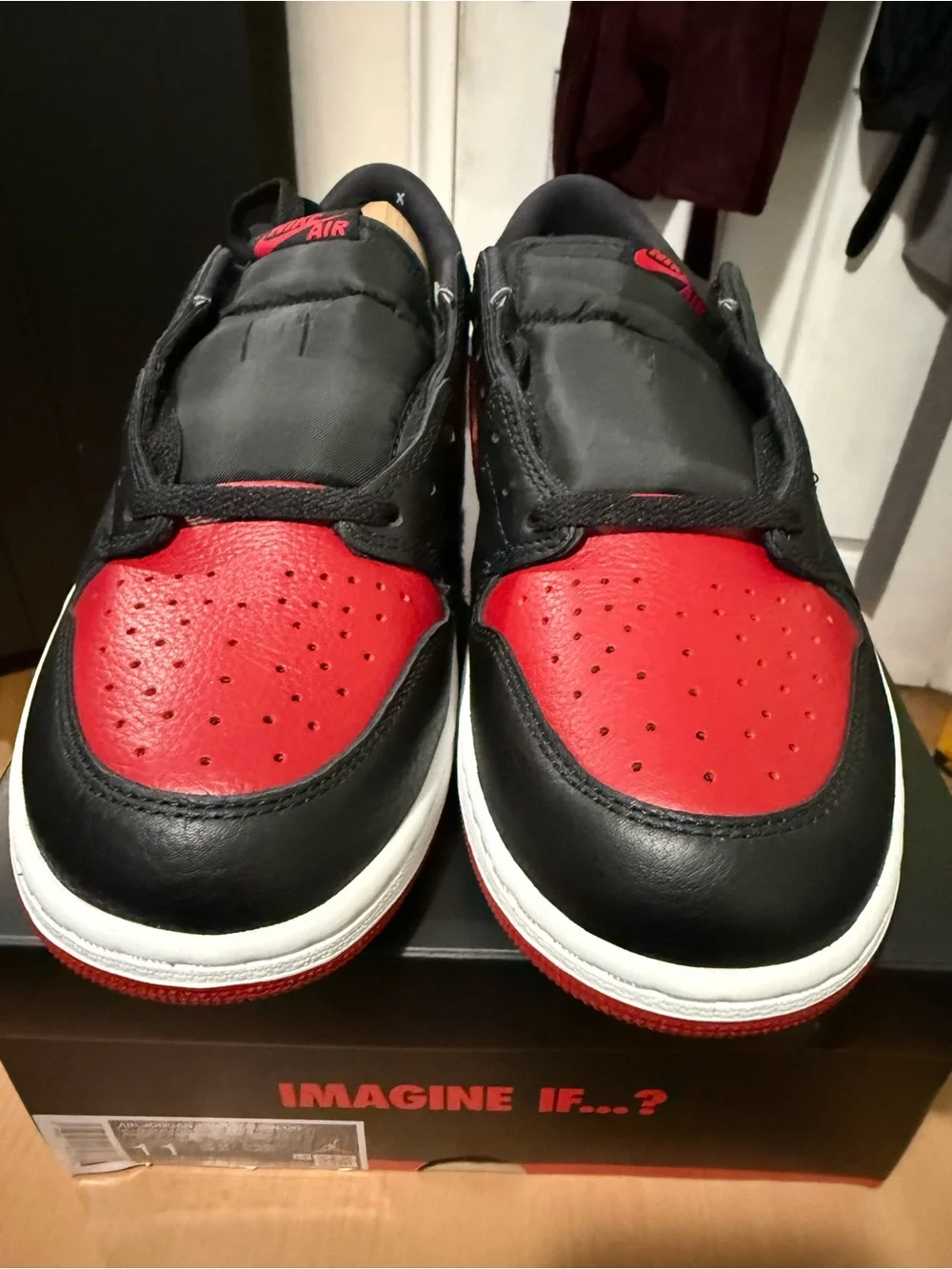 Jordan Men’s Low-Top Sneaker - Black/Red
